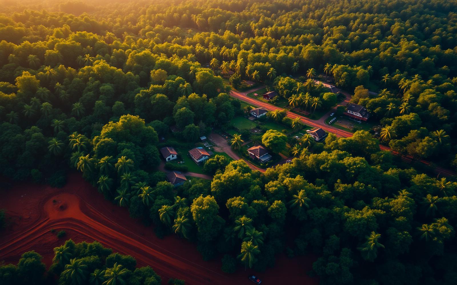 Vista aérea de Comandante Andresito, Misiones